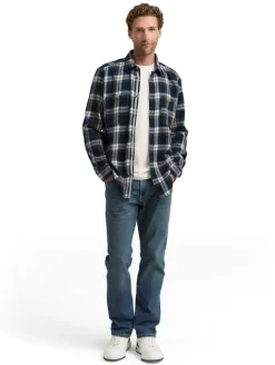 Tom Tailor Kauluspaidat*paita 1047337 Modern fit Navy multicolor check