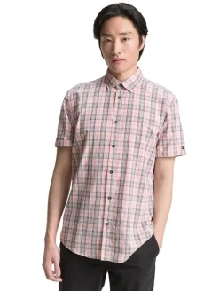 Tom Tailor Kauluspaidat*paita SS 1046088 37982 Blush Pink Navy Checks