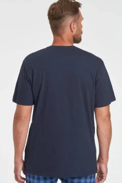 Tom Tailor Yöasut*pyjamapaita 071040-5609 0630 Blue-dark-solid