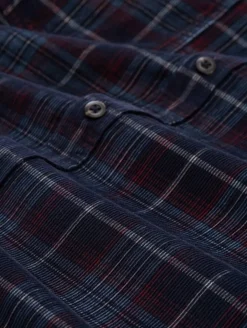 Tom Tailor Kauluspaidat*samettipaita 1048427 38918 Navy red cord check