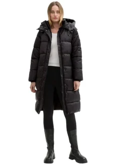 Tom Tailor Talvitakit*takki Long Puffer 14482 Musta