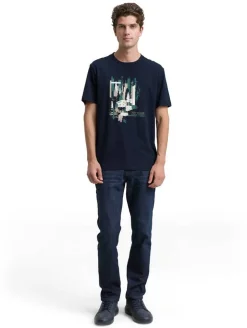 Tom Tailor T-Paidat*t-paita 1047788 10668 Sky captain blue