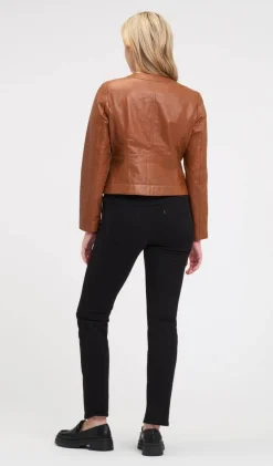 Trendzone Jakut, Bleiserit Ja Farkkutakit|Kevät- Ja Syystakit*nahkatakki 2204-CO COGNAC