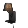 Trio Lighting Sisustusvalaisimet*Comfort seinävalaisin E14 mattamusta latausase