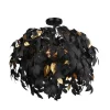 Trio Lighting Sisustusvalaisimet*kattovalaisin Leavy 70 cm 3xE14 mattamusta