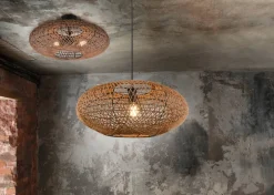 Trio Lighting Sisustusvalaisimet*kattovalaisin Hedda 2xE27 mattamusta/sisal