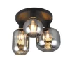 Trio Lighting Sisustusvalaisimet*kattovalaisin Diva 3-os E27 mattamusta/kromatt