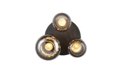 Trio Lighting Sisustusvalaisimet*kattovalaisin Diva 3-os E27 mattamusta/kromatt