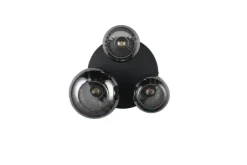 Trio Lighting Sisustusvalaisimet*kattovalaisin Diva 3-os E27 mattamusta/kromatt