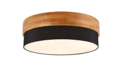 Trio Lighting Sisustusvalaisimet*kattovalaisin Seasons 50 cm E27 musta/puu