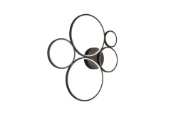 Trio Lighting Sisustusvalaisimet*kattovalaisin Rondo LED 5-os mattamusta