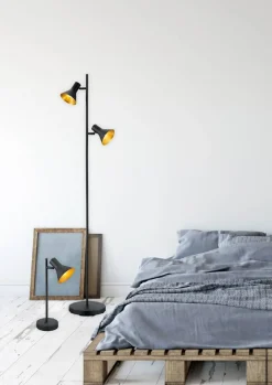Trio Lighting Sisustusvalaisimet*lattiavalaisin Nina 2xE14 musta