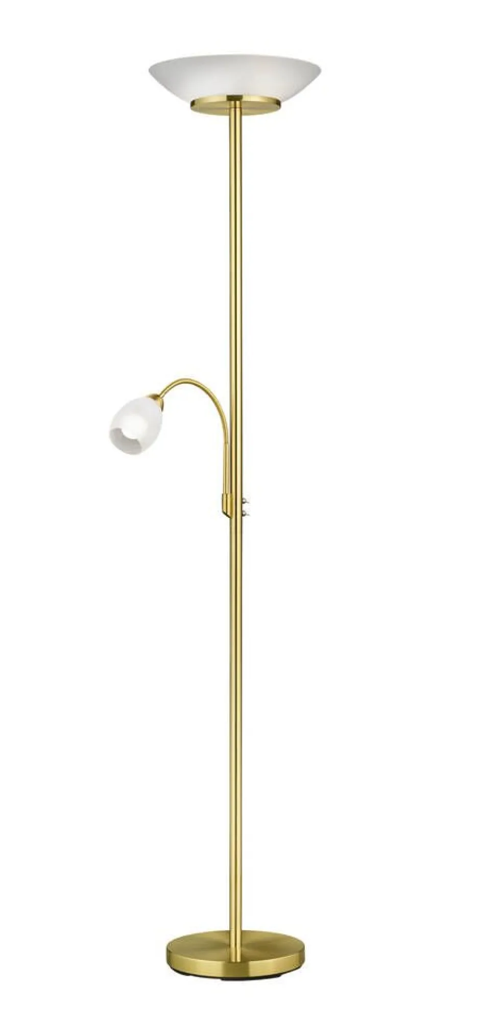 Trio Lighting Sisustusvalaisimet*lattiavalaisin Gerry E27+E14 mattamessinki