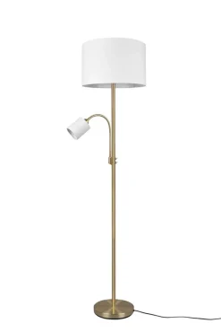 Trio Lighting Sisustusvalaisimet*lattiavalaisin Hotel E27+E14 mattamessinki