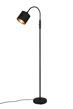 Trio Lighting Sisustusvalaisimet*lattiavalaisin Tommy 1-os E14 mattamusta/kulta