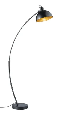 Trio Lighting Sisustusvalaisimet*lattiavalaisin Recife E27 musta/kulta