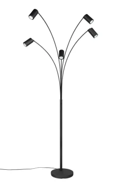 Trio Lighting Sisustusvalaisimet*lattiavalaisin Marley 5-os GU10 mattamusta