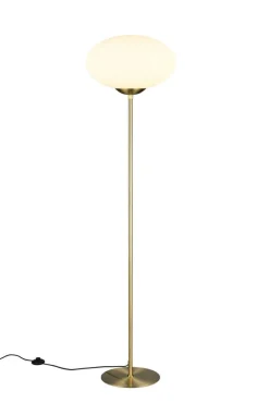 Trio Lighting Sisustusvalaisimet*lattiavalaisin Fomento E27 mattamessinki/valko