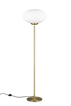 Trio Lighting Sisustusvalaisimet*lattiavalaisin Fomento E27 mattamessinki/valko