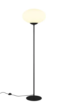 Trio Lighting Sisustusvalaisimet*lattiavalaisin Fomento E27 mattamusta/valkoine
