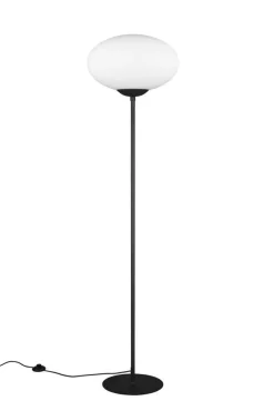 Trio Lighting Sisustusvalaisimet*lattiavalaisin Fomento E27 mattamusta/valkoine