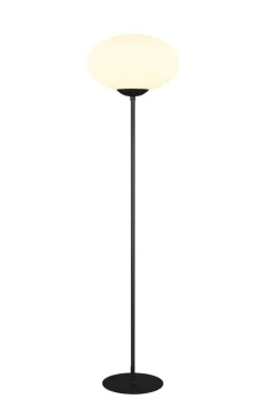 Trio Lighting Sisustusvalaisimet*lattiavalaisin Fomento E27 mattamusta/valkoine