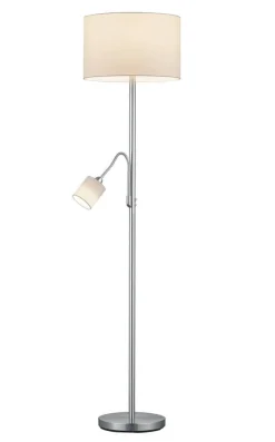Trio Lighting Sisustusvalaisimet*lattiavalaisin Hotel E27+E14 valkoinen