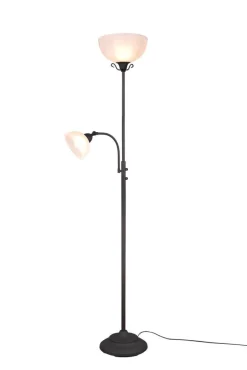 Trio Lighting Sisustusvalaisimet*lattiavalaisin Country E27+E14 rustiikki