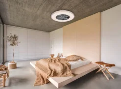 Trio Lighting Sisustusvalaisimet*LED kattotuuletin Harstad kromi starlight