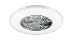 Trio Lighting Sisustusvalaisimet*LED kattotuuletin Harstad kromi starlight