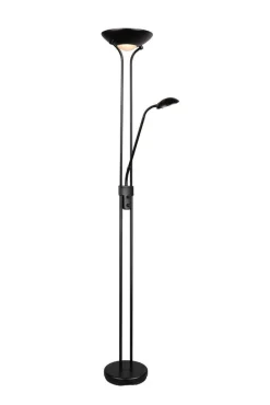 Trio Lighting Sisustusvalaisimet*LED lattiavalaisin Spock mattamusta