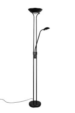 Trio Lighting Sisustusvalaisimet*LED lattiavalaisin Spock mattamusta