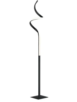 Trio Lighting Sisustusvalaisimet*LED lattiavalaisin Course mattamusta