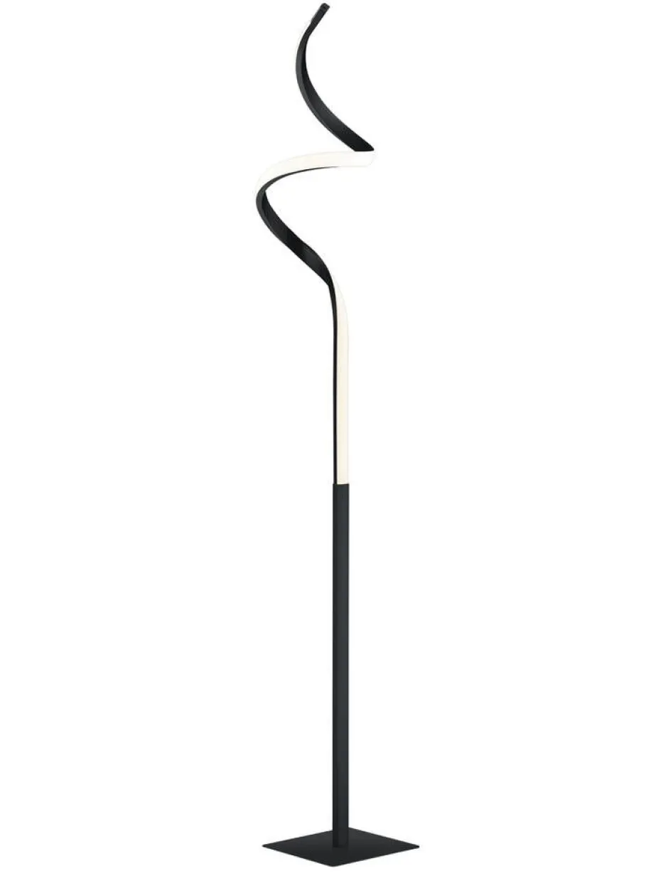 Trio Lighting Sisustusvalaisimet*LED lattiavalaisin Course mattamusta