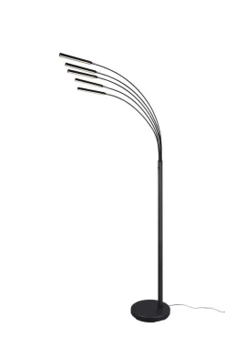 Trio Lighting Sisustusvalaisimet*LED lattiavalaisin Reed mattamusta
