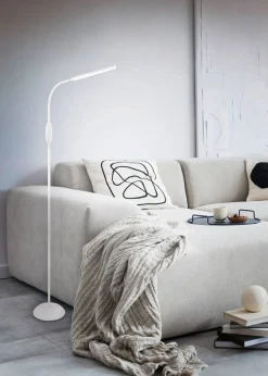 Trio Lighting Sisustusvalaisimet*LED lattiavalaisin Toro valkoinen