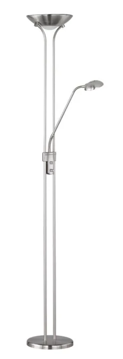 Trio Lighting Sisustusvalaisimet*LED lattiavalaisin Spock uplighter harjattu te
