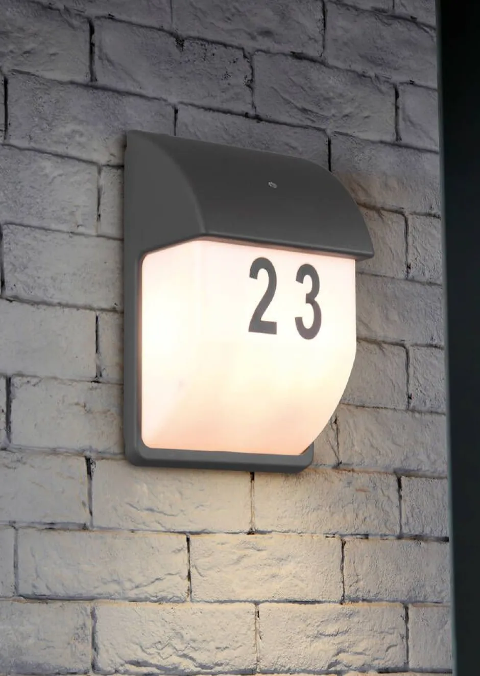 Trio Lighting Ulkovalaisimet*LED numerovalaisin Mersey antrasiitti hämärätu
