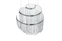 Trio Lighting Sisustusvalaisimet*LED riippuvalaisin Pomp 38 cm kromi/kirkas
