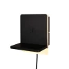 Trio Lighting Sisustusvalaisimet*LED seinävalaisin Fairfield mattamusta latausa