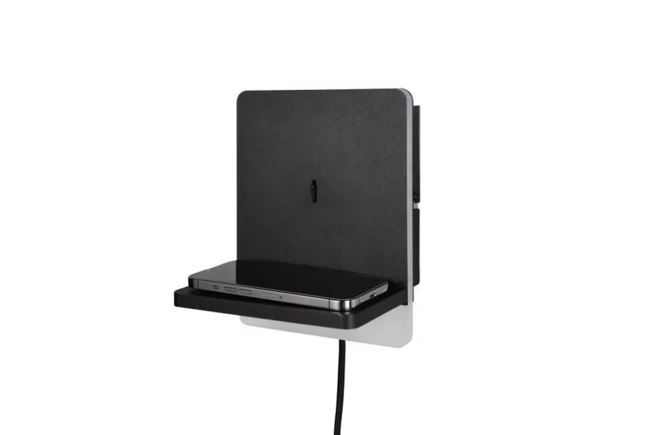 Trio Lighting Sisustusvalaisimet*LED seinävalaisin Fairfield mattamusta latausa