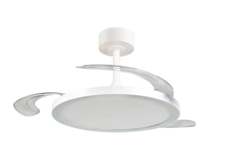 Trio Lighting Sisustusvalaisimet*LED tuuletinkattovalaisin Kasfjord mattavalkoi