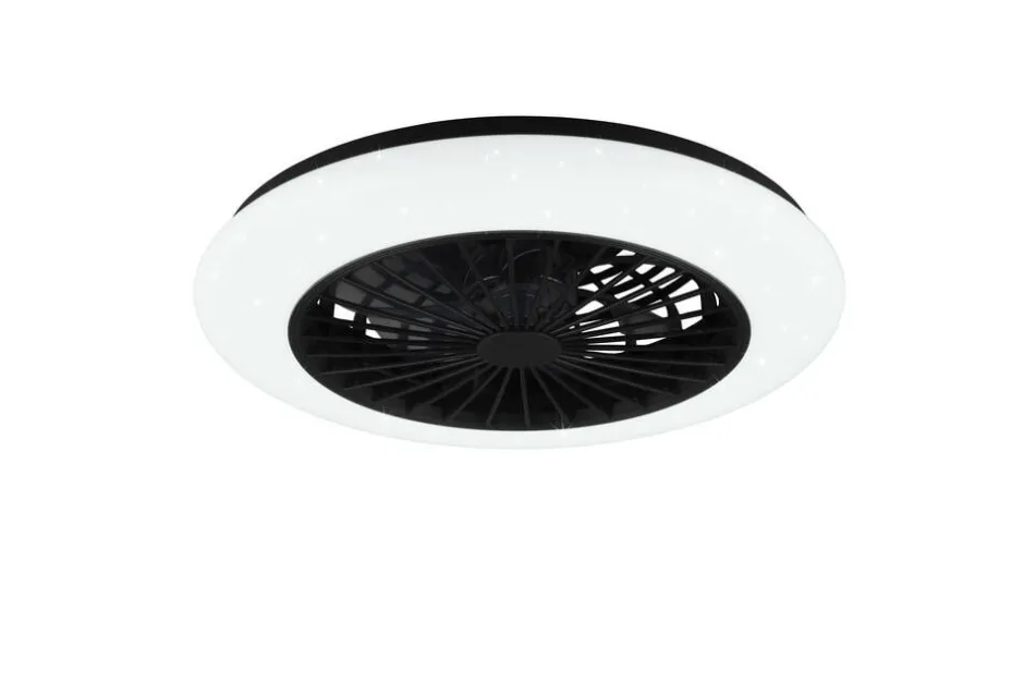 Trio Lighting Sisustusvalaisimet*LED tuuletinkattovalaisin Stralsund mattamusta