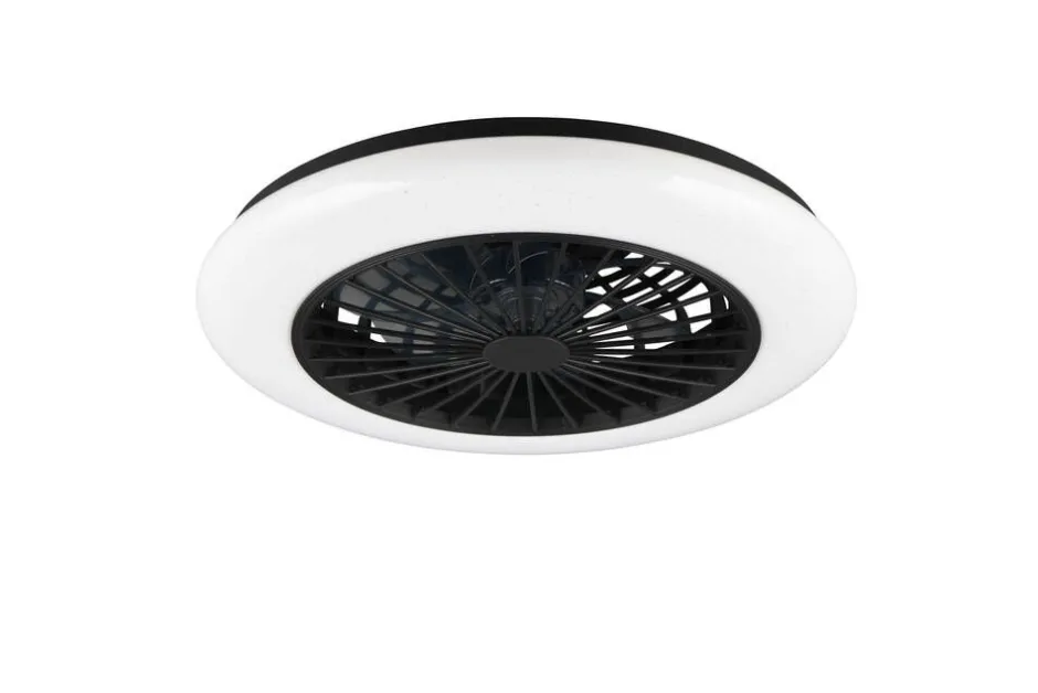 Trio Lighting Sisustusvalaisimet*LED tuuletinkattovalaisin Stralsund mattamusta