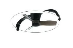 Trio Lighting Sisustusvalaisimet*LED tuuletinkattovalaisin Stockholm mattamusta