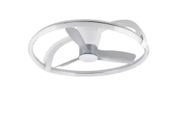 Trio Lighting Sisustusvalaisimet*LED tuuletinkattovalaisin Stockholm mattavalko