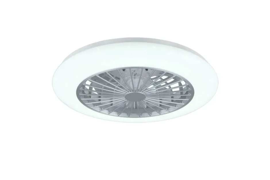 Trio Lighting Sisustusvalaisimet*LED tuuletinkattovalaisin Stralsund harmaa sta