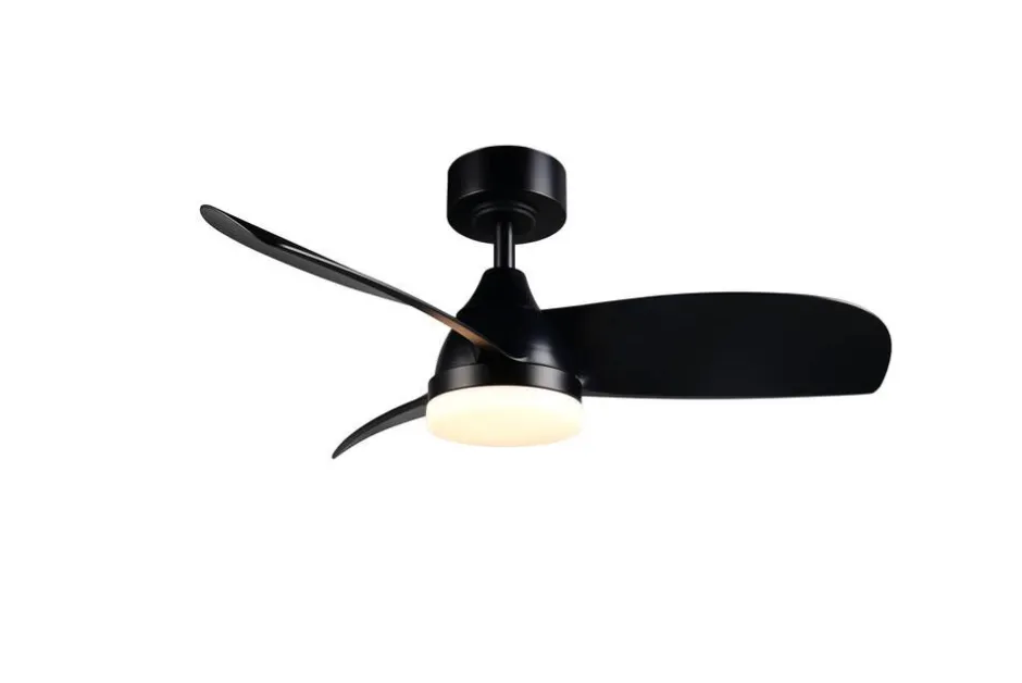 Trio Lighting Sisustusvalaisimet*LED tuuletinkattovalaisin Helsinki mattamusta
