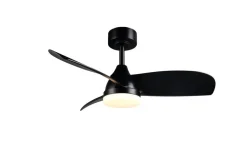 Trio Lighting Sisustusvalaisimet*LED tuuletinkattovalaisin Helsinki mattamusta