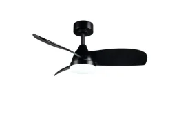 Trio Lighting Sisustusvalaisimet*LED tuuletinkattovalaisin Helsinki mattamusta